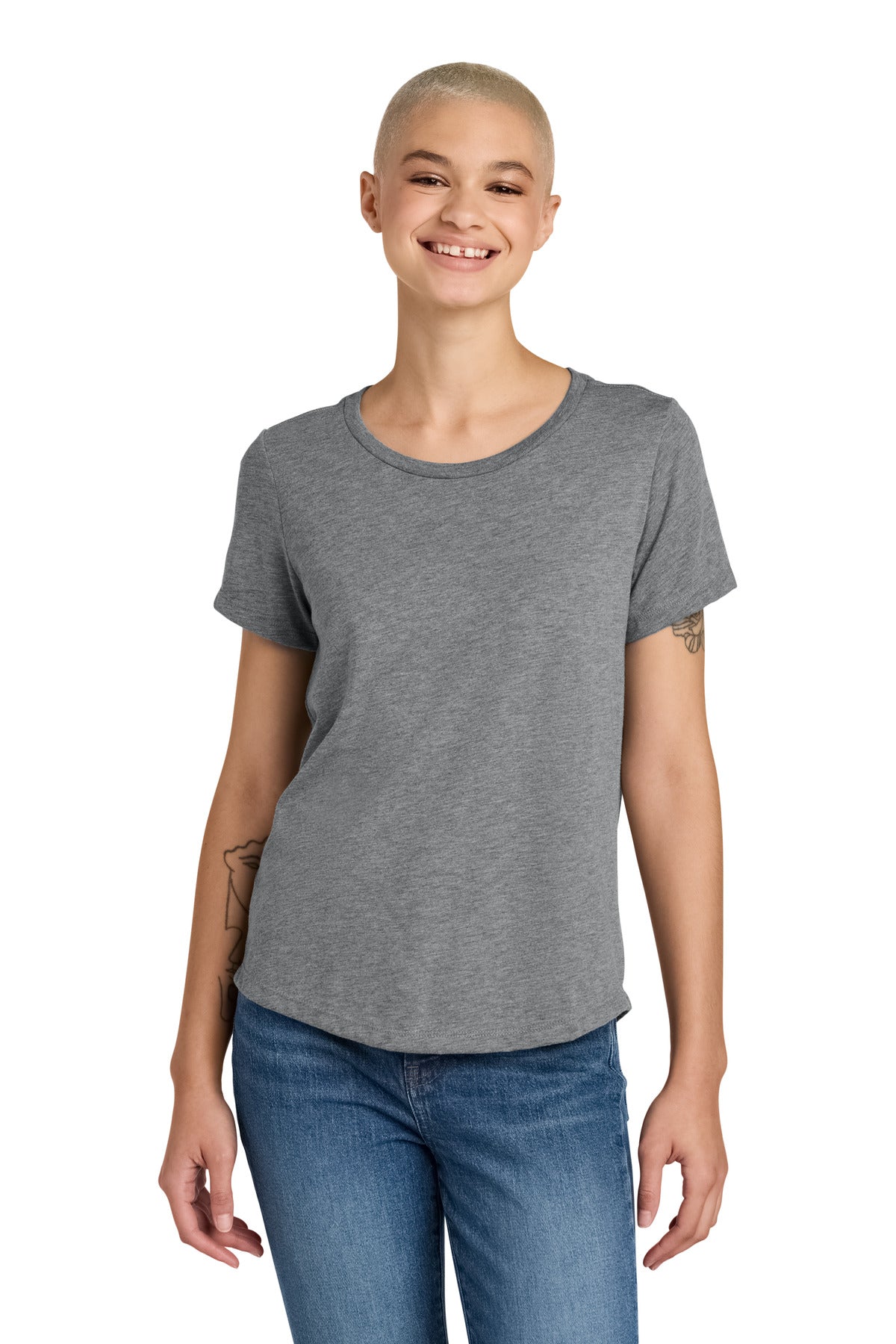 Allmade®Women&#39;s Relaxed Tri-Blend Scoop Neck Tee AL2015
