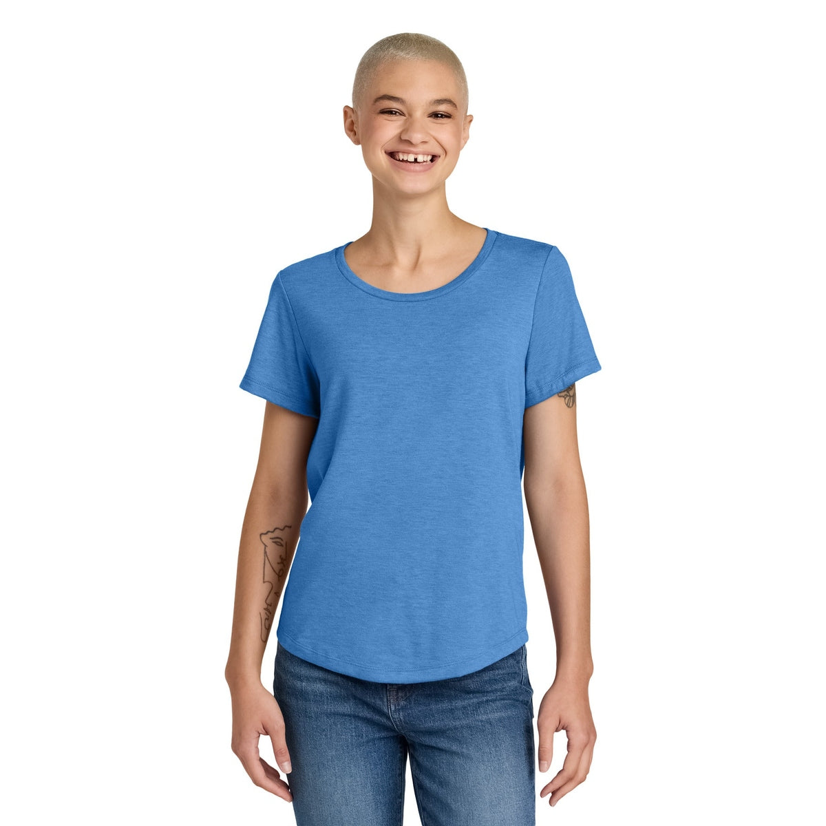 Allmade® Women&#39;s Relaxed Tri-Blend Scoop Neck Tee AL2015