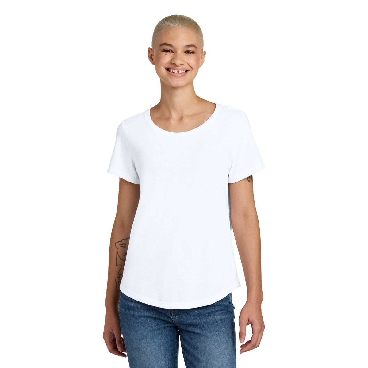 Allmade® Women&#39;s Relaxed Tri-Blend Scoop Neck Tee AL2015