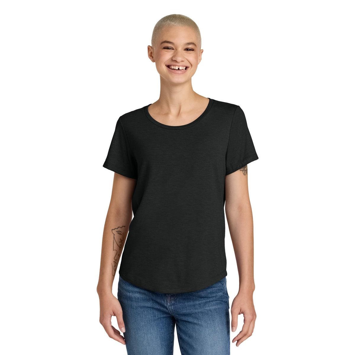 Allmade® Women&#39;s Relaxed Tri-Blend Scoop Neck Tee AL2015