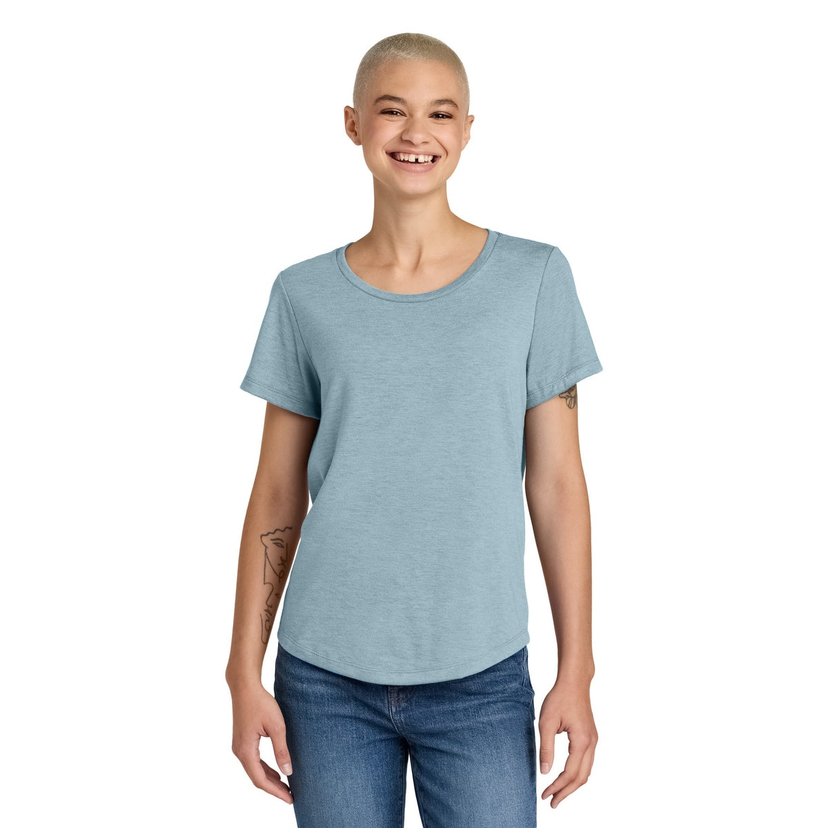 Allmade® Women&#39;s Relaxed Tri-Blend Scoop Neck Tee AL2015