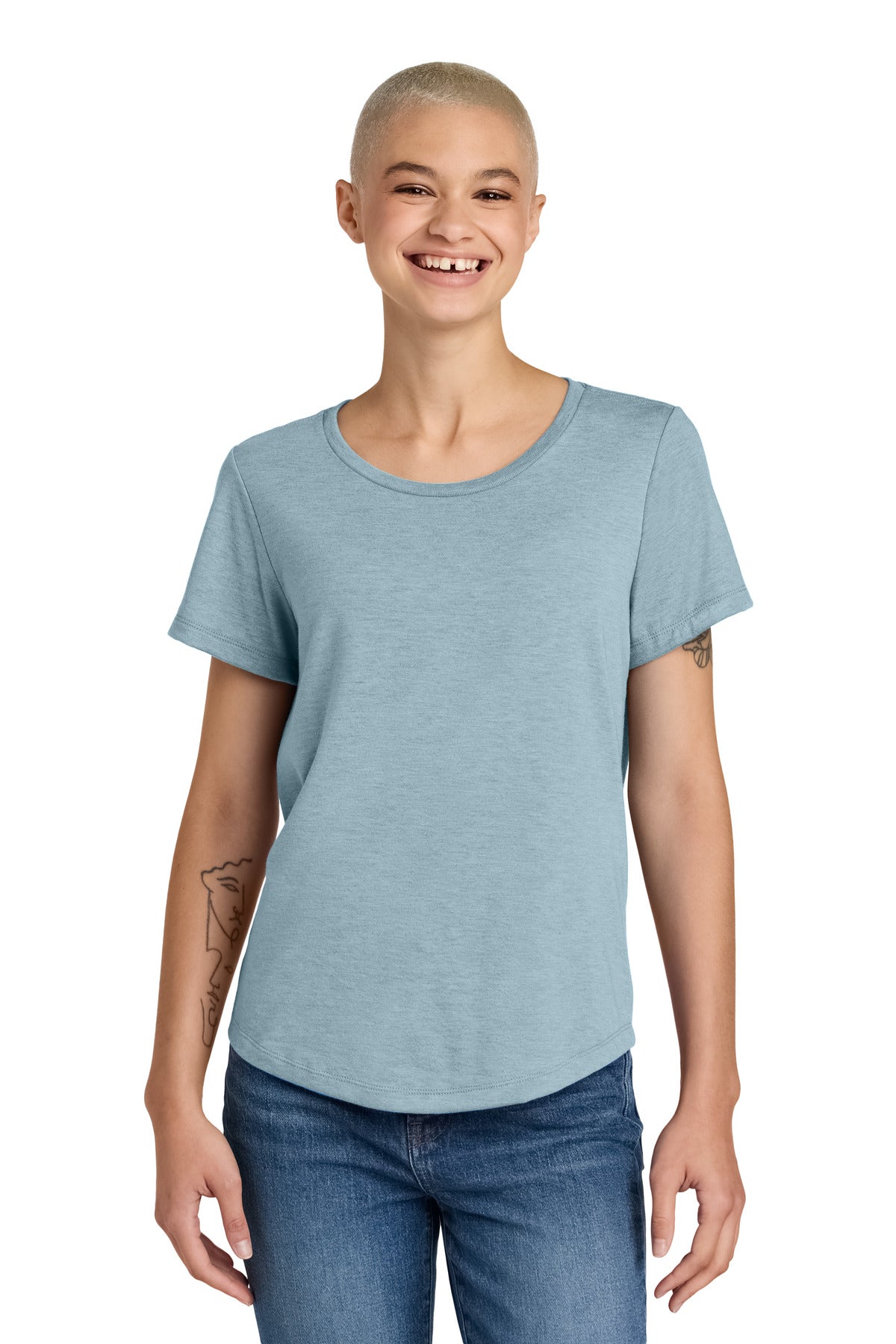Allmade®Women&#39;s Relaxed Tri-Blend Scoop Neck Tee AL2015