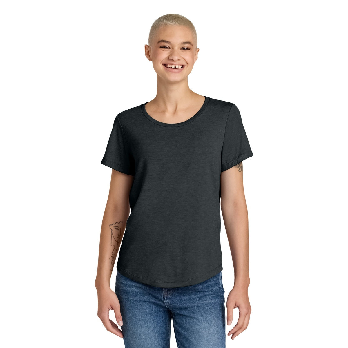 Allmade® Women&#39;s Relaxed Tri-Blend Scoop Neck Tee AL2015