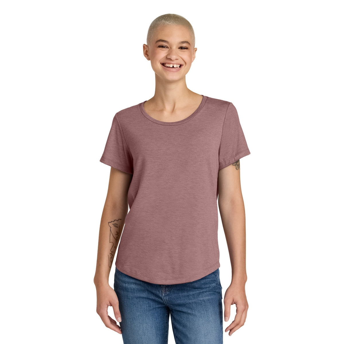 Allmade® Women&#39;s Relaxed Tri-Blend Scoop Neck Tee AL2015