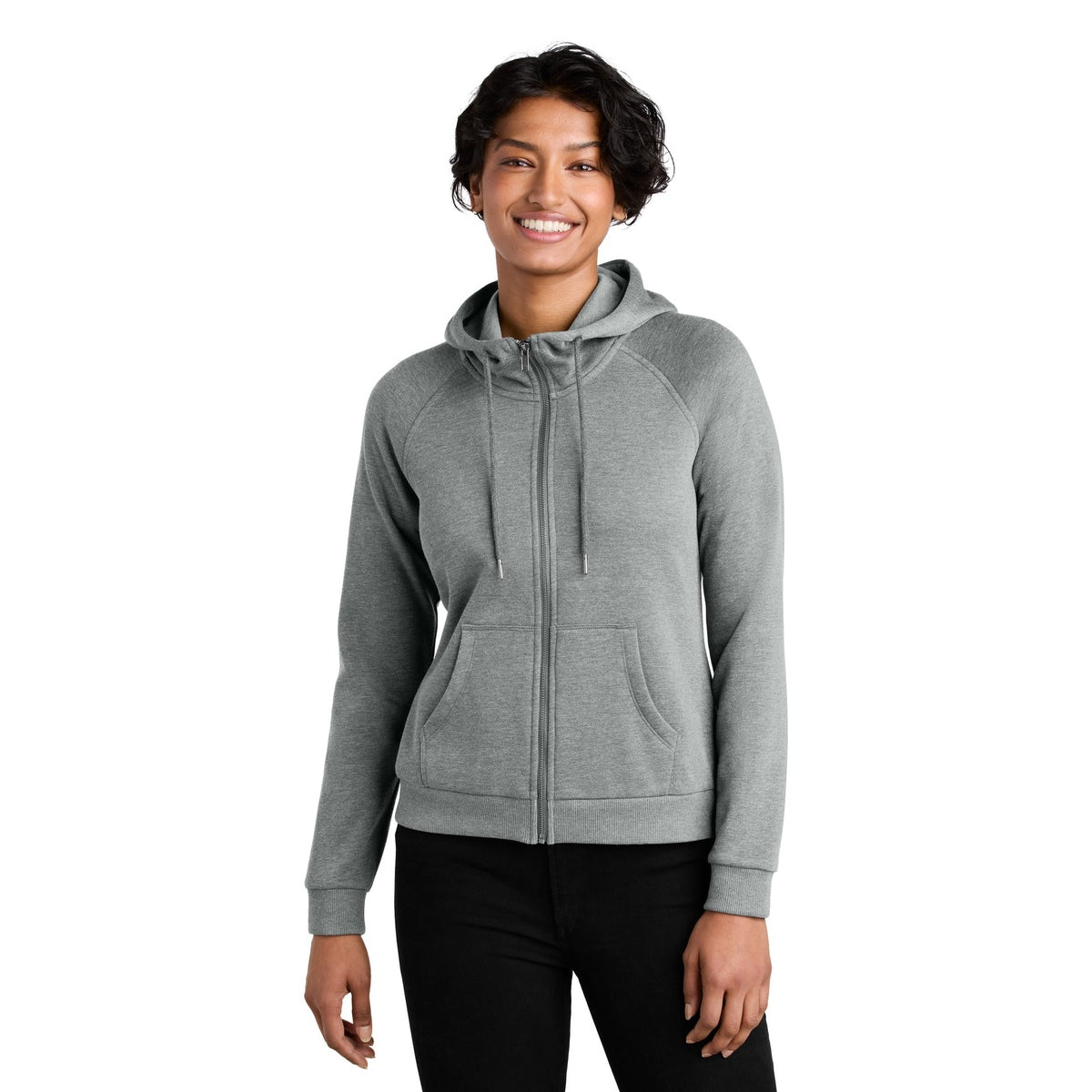 Allmade® Women&#39;s Organic CVC Fleece Full-Zip Hoodie AL5003