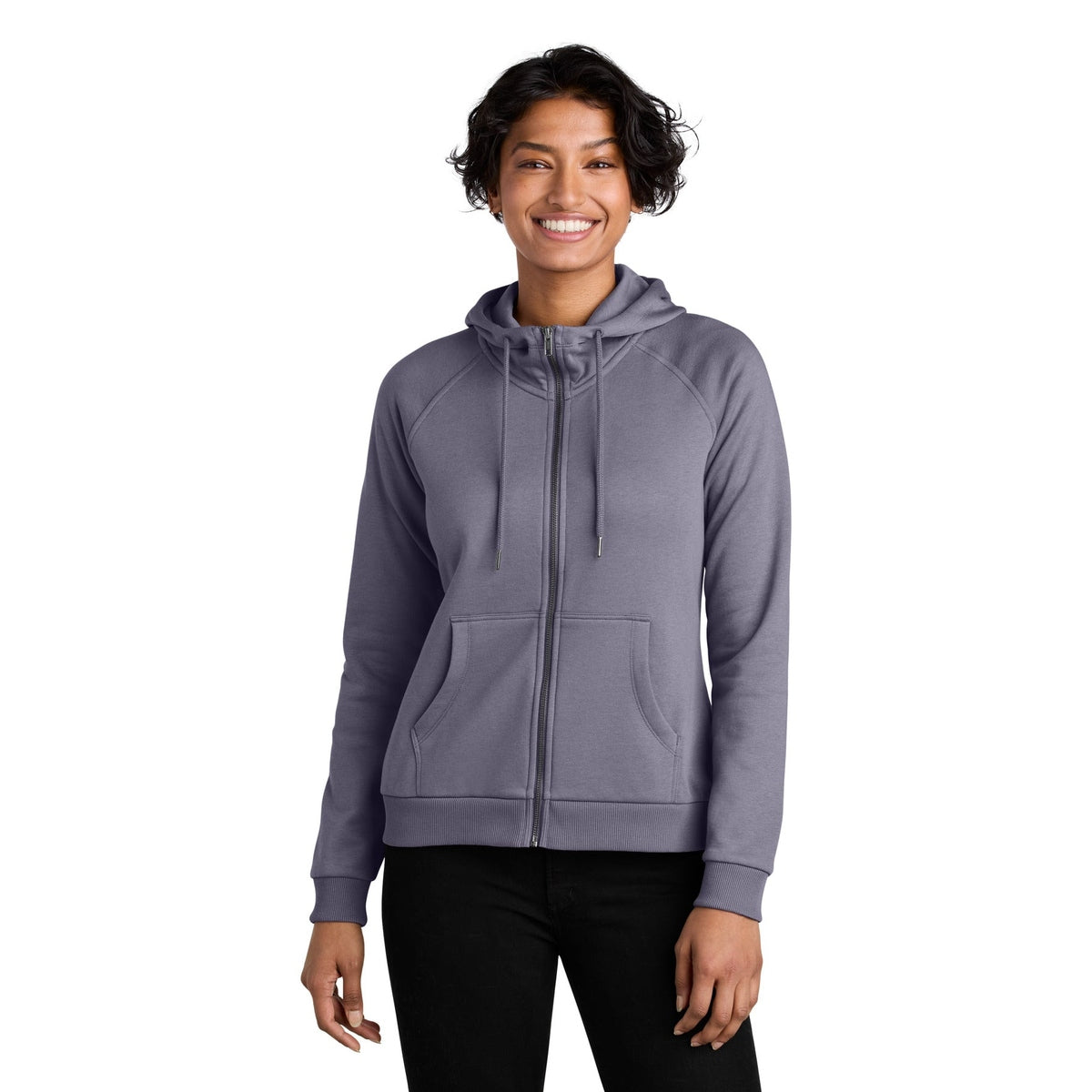 Allmade® Women&#39;s Organic CVC Fleece Full-Zip Hoodie AL5003