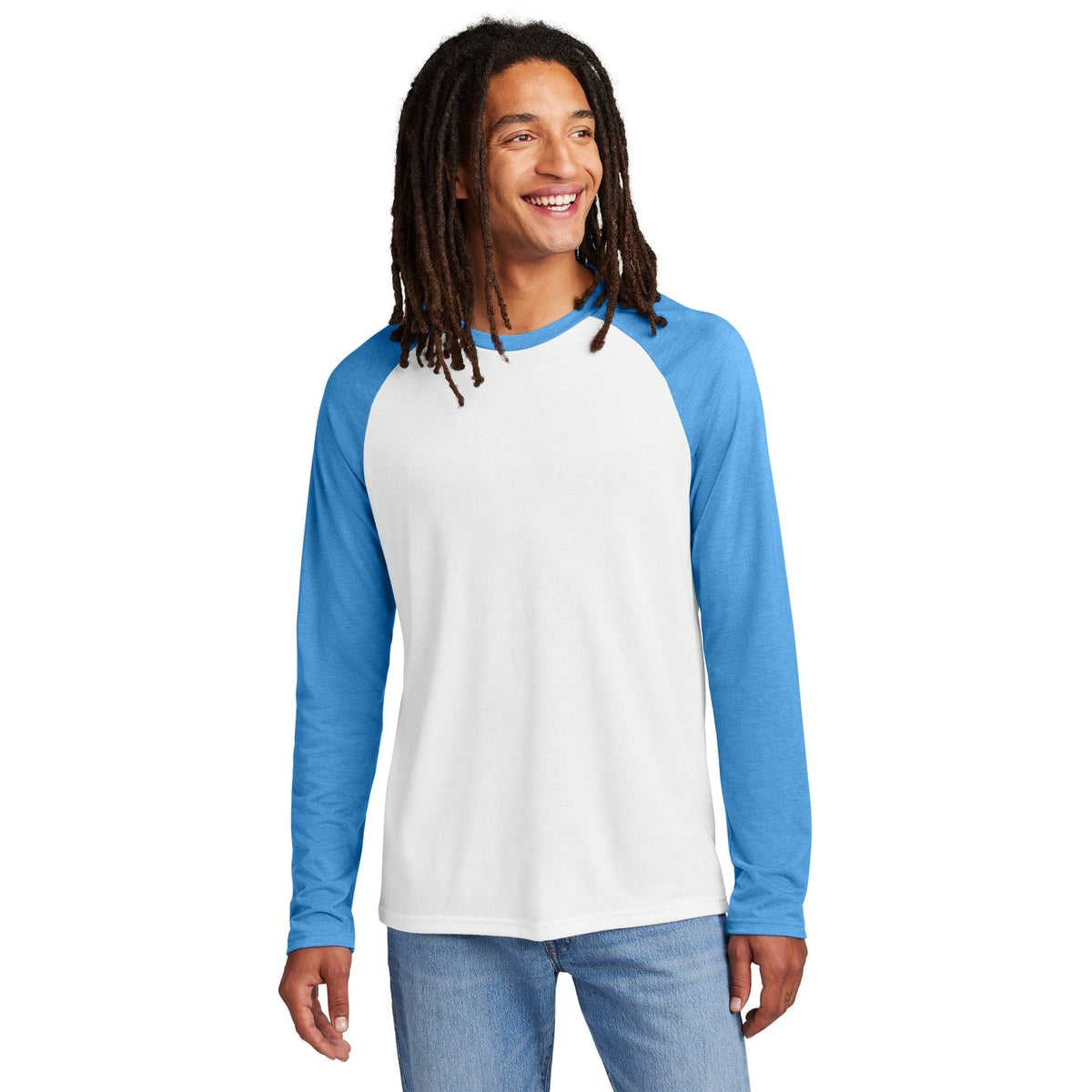 Allmade® Unisex Tri-Blend Long Sleeve Colorblock Raglan AL6009