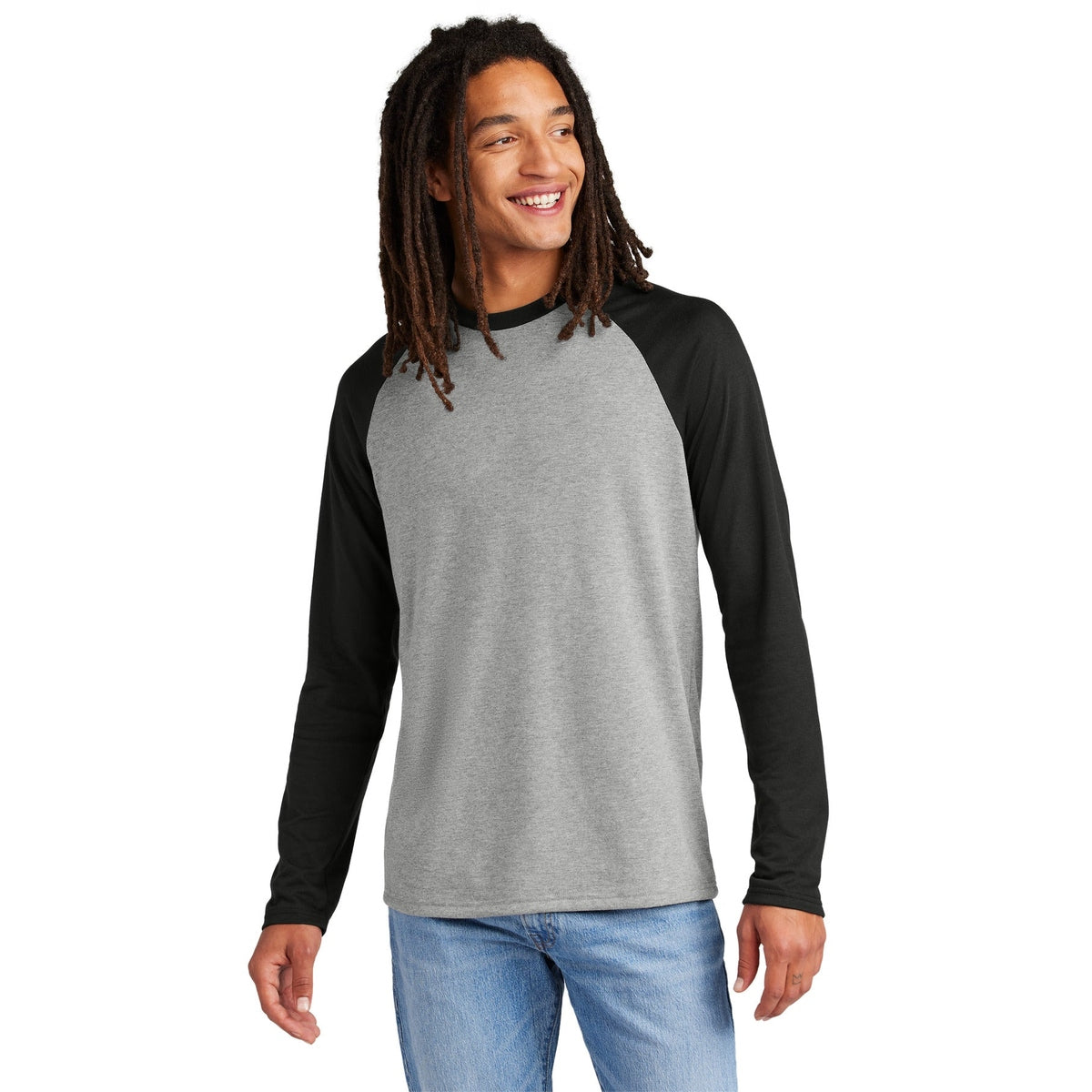 Allmade® Unisex Tri-Blend Long Sleeve Colorblock Raglan AL6009