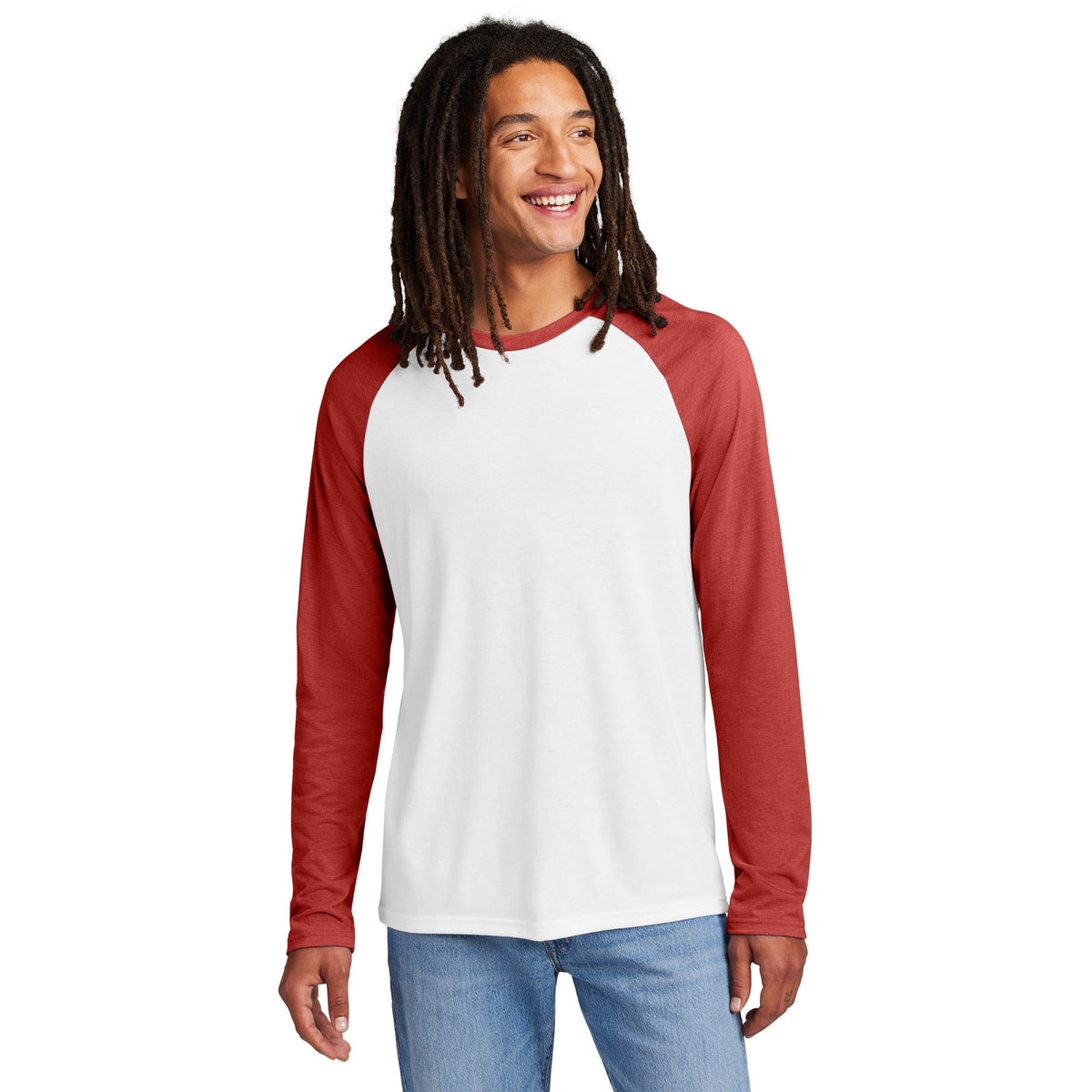Allmade® Unisex Tri-Blend Long Sleeve Colorblock Raglan AL6009