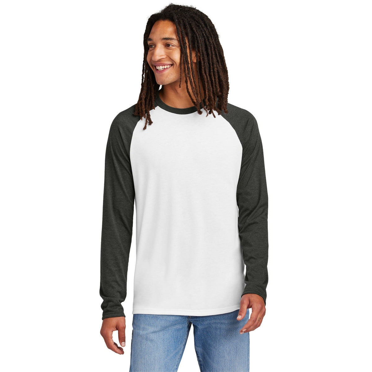 Allmade® Unisex Tri-Blend Long Sleeve Colorblock Raglan AL6009