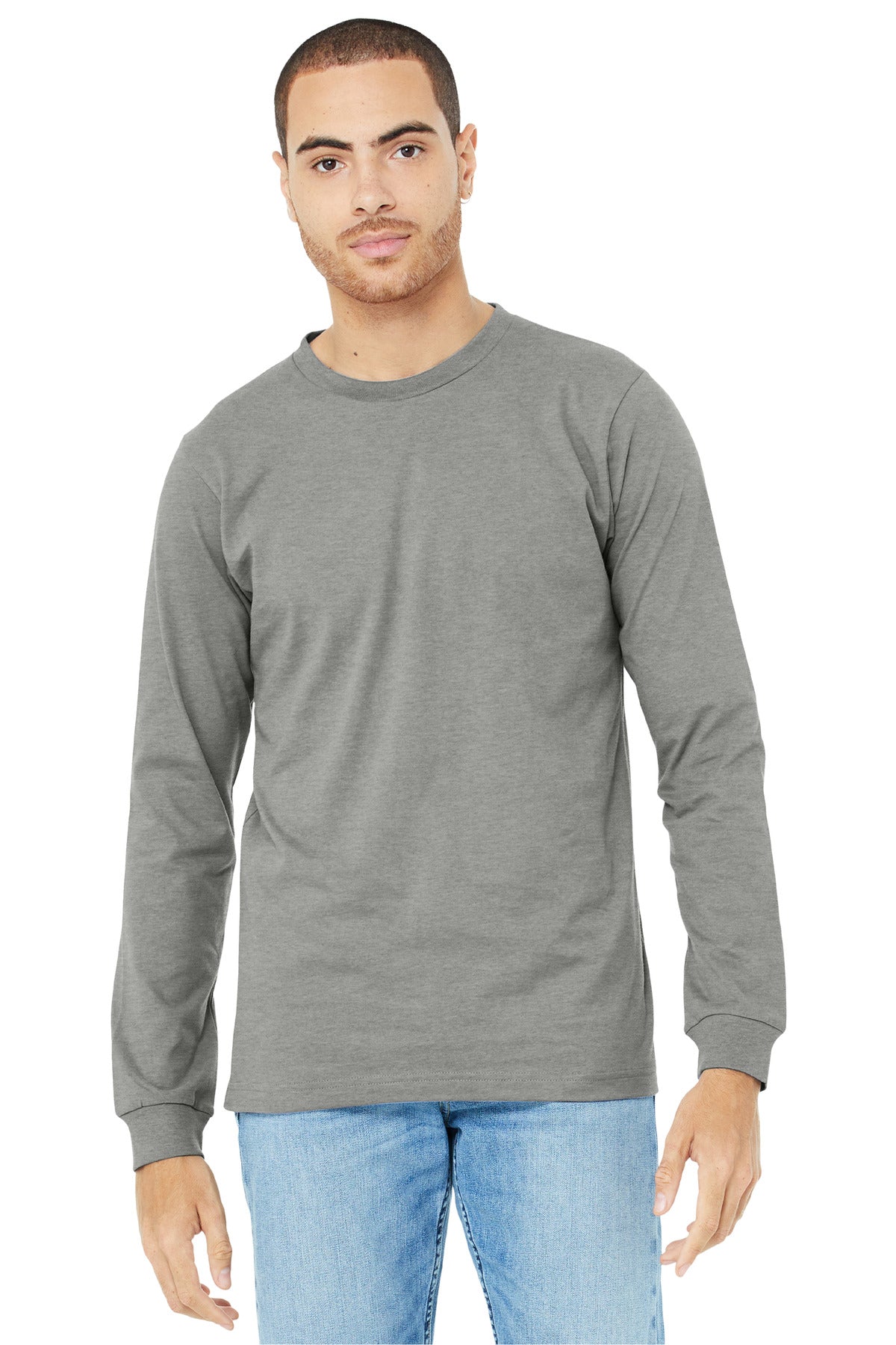 BELLA+CANVAS? Unisex Heather CVC Long Sleeve Tee BC3501CVC