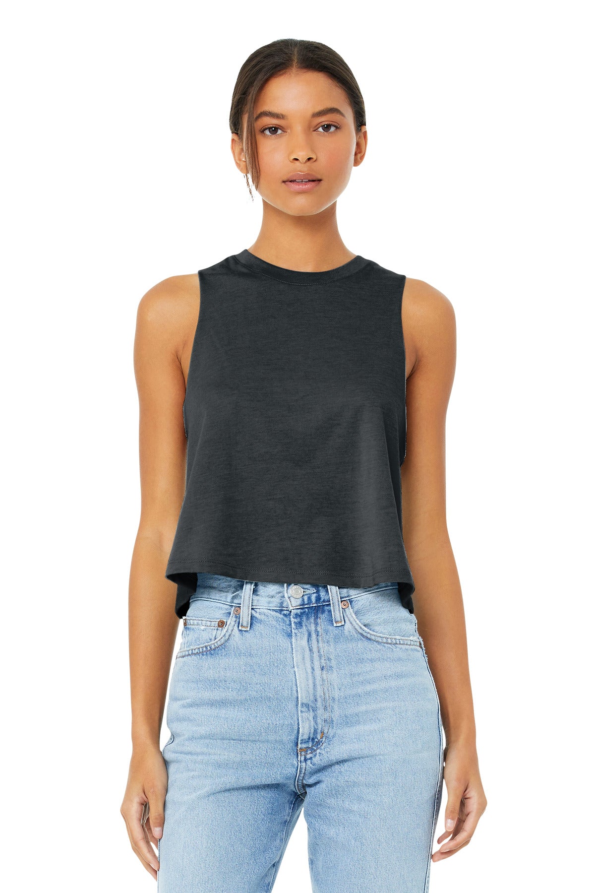 BELLA+CANVAS ? Women&#39;s Racerback Cropped Tank. BC6682