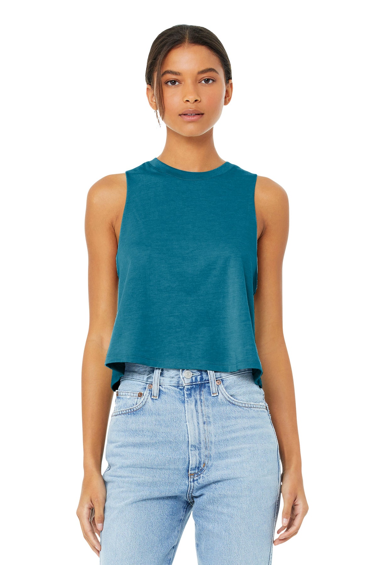 BELLA+CANVAS ? Women&#39;s Racerback Cropped Tank. BC6682