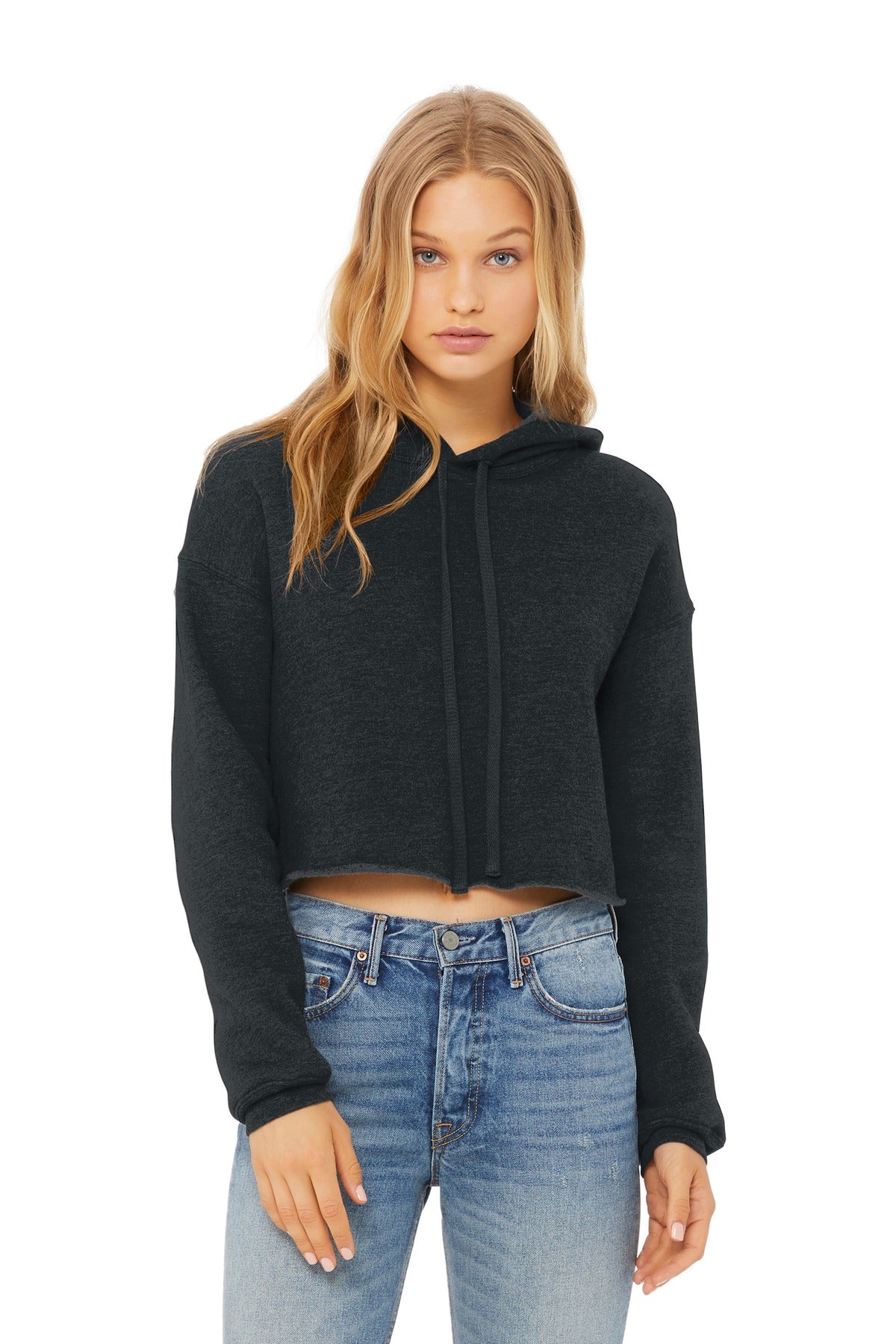 BELLA+CANVAS ? Women&#39;s Sponge Fleece Cropped Fleece Hoodie. BC7502