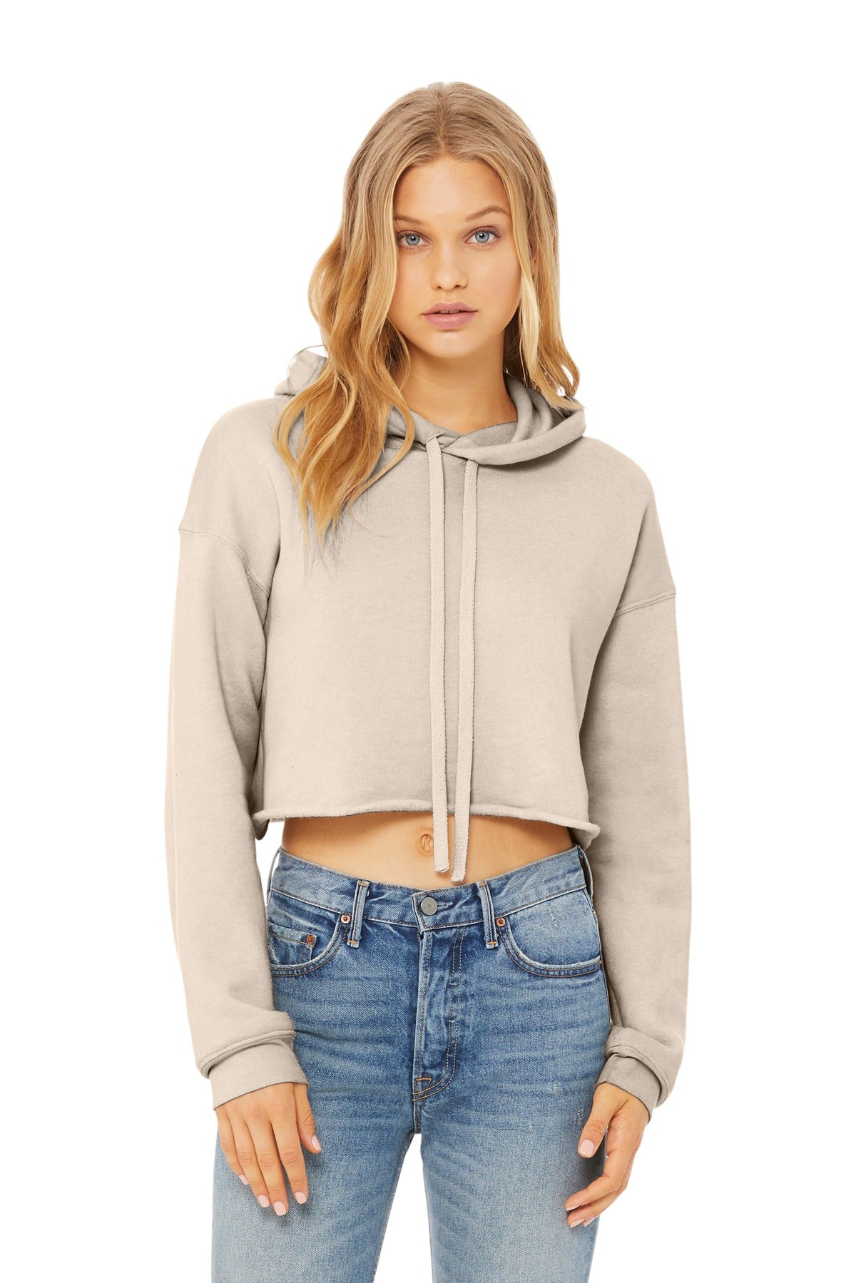 BELLA+CANVAS ? Women&#39;s Sponge Fleece Cropped Fleece Hoodie. BC7502