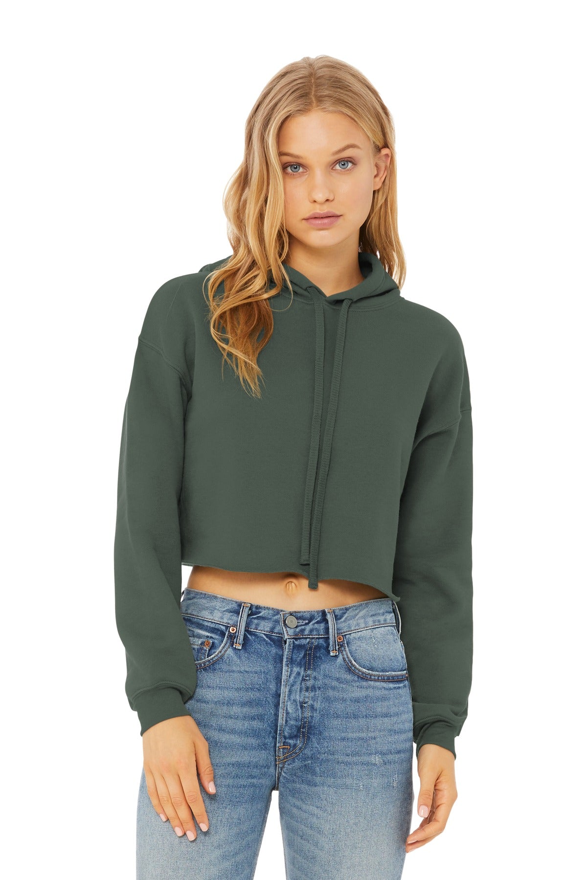 BELLA+CANVAS ? Women&#39;s Sponge Fleece Cropped Fleece Hoodie. BC7502