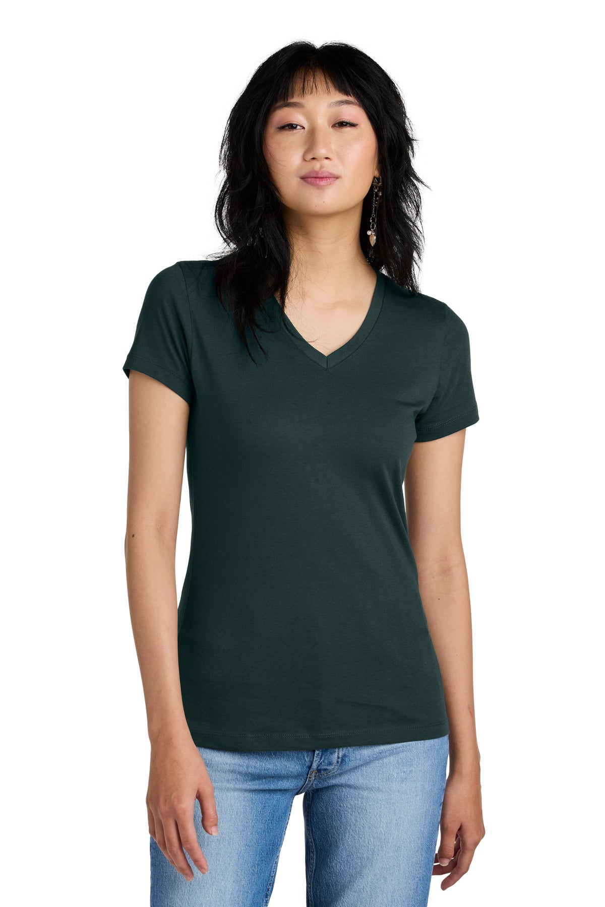 District® - Women&#39;s Perfect Weight®  V-Neck Tee. DM1170L