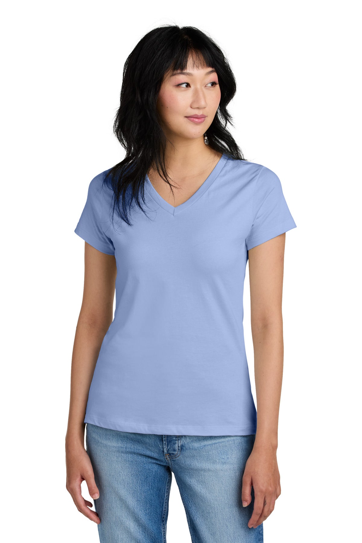 District® - Women&#39;s Perfect Weight®  V-Neck Tee. DM1170L