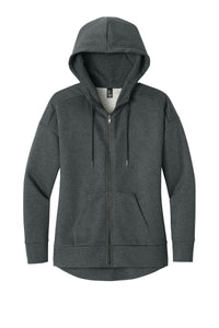 District ® Women's Perfect Weight ® Fleece Drop Shoulder Full-Zip Hoodie DT1104