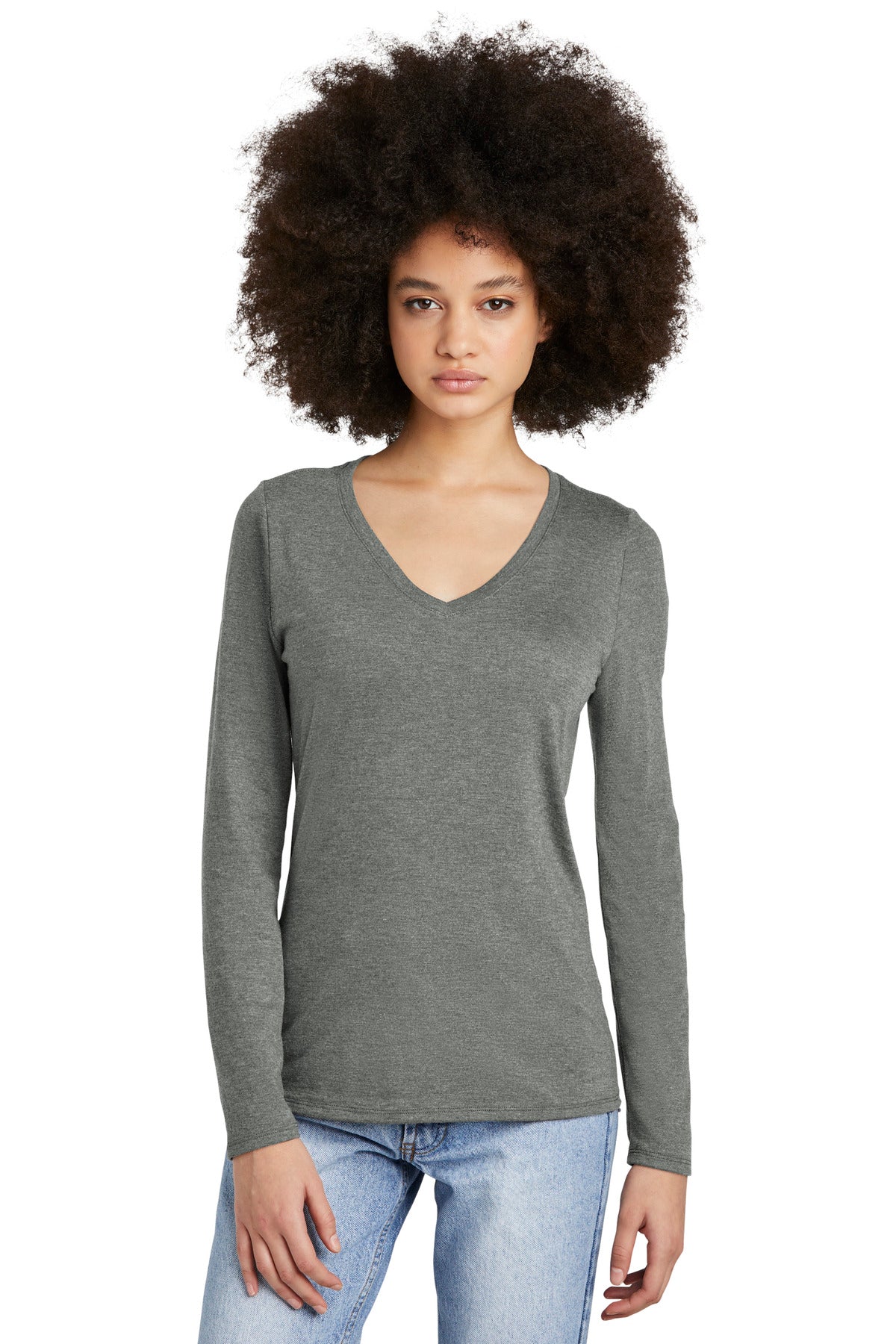 District® Women&#39;s Perfect Tri® Long Sleeve V-Neck Tee DT135