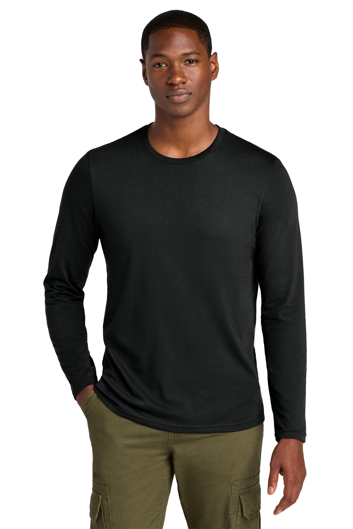 District® Perfect Weight®  CVC Long Sleeve Tee DT185