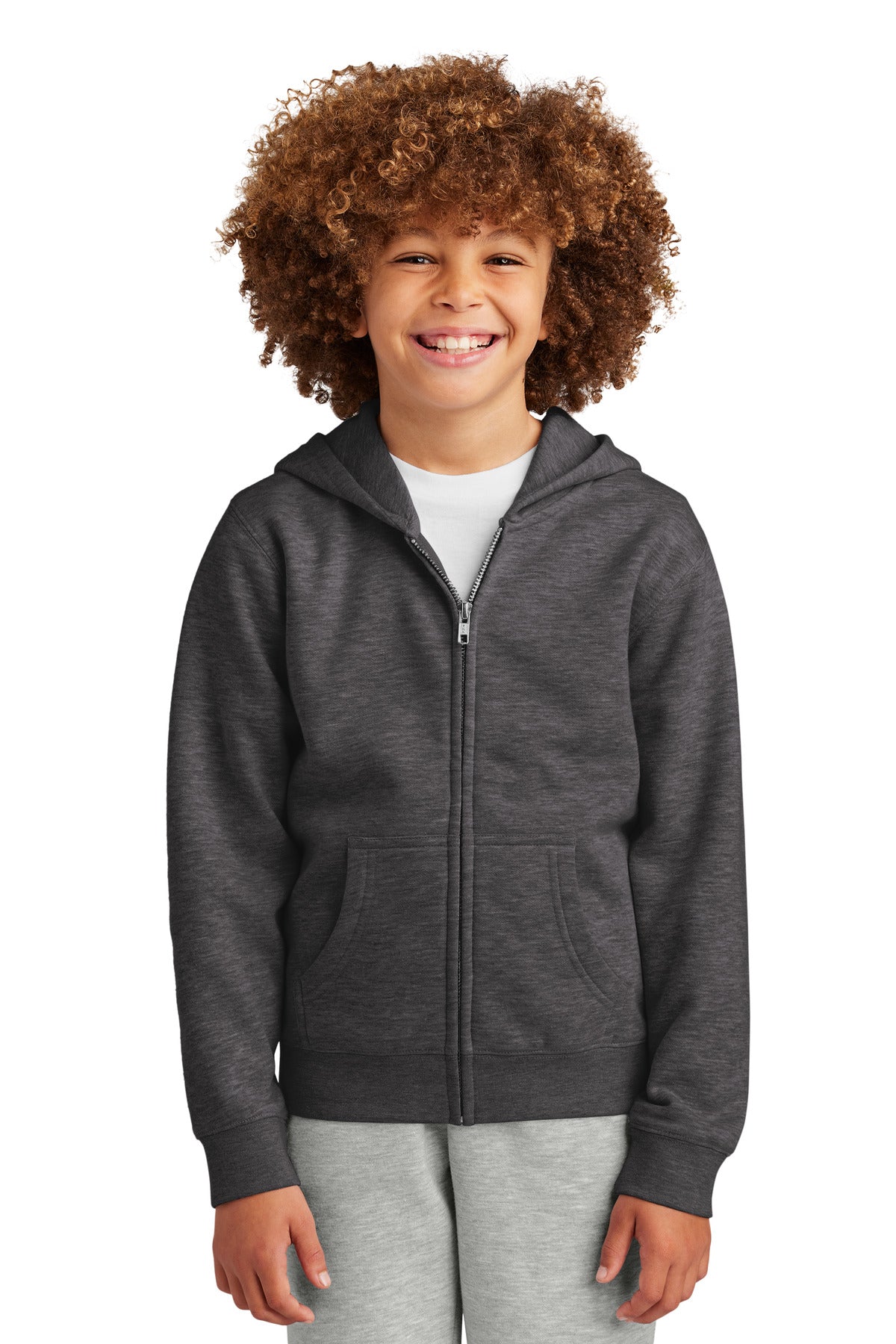 District® Youth V.I.T.® Fleece Full-Zip Hoodie DT6102Y