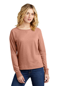 District® Women's Featherweight French Terry® Long Sleeve Crewneck DT672