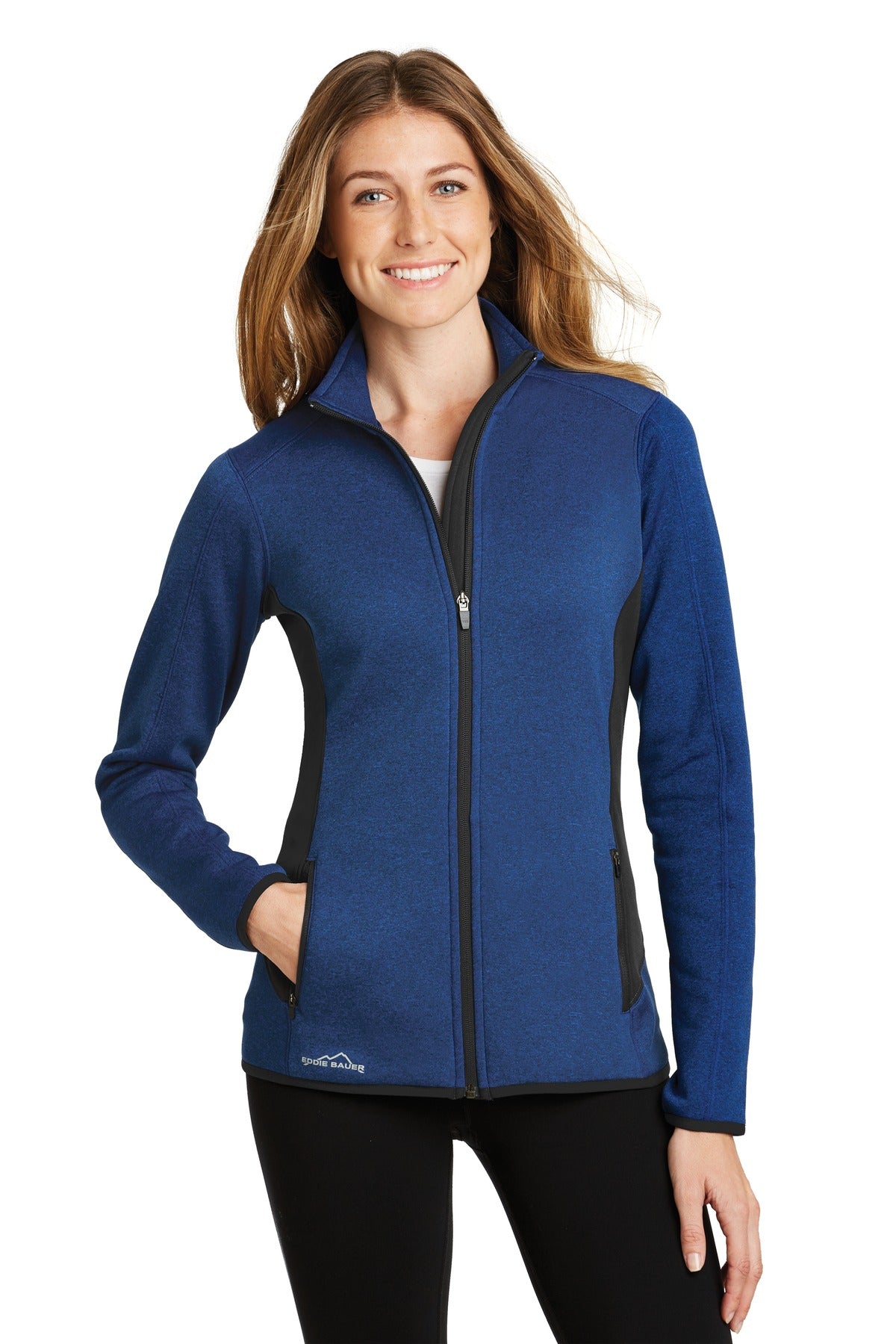 Eddie Bauer® Women&#39;s Full-Zip Heather Stretch Fleece Jacket. EB239