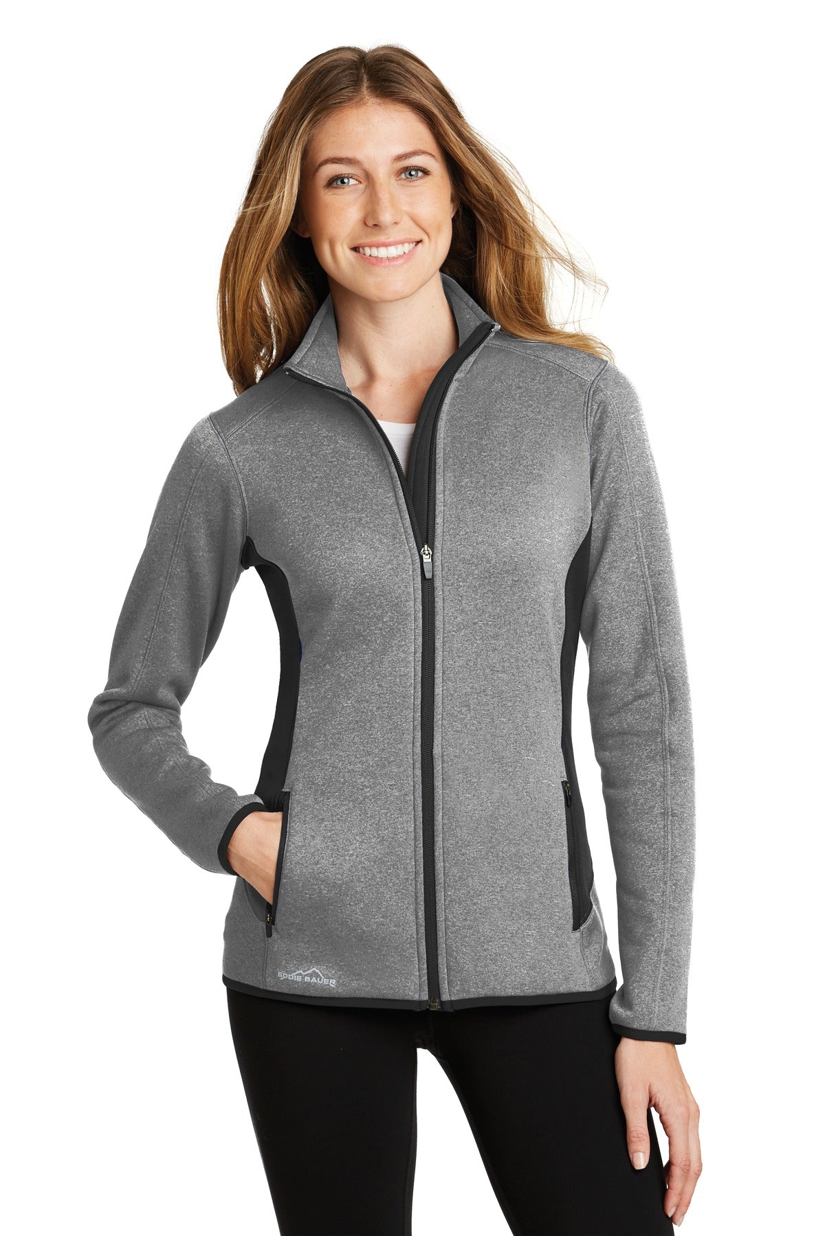 Eddie Bauer® Women&#39;s Full-Zip Heather Stretch Fleece Jacket. EB239