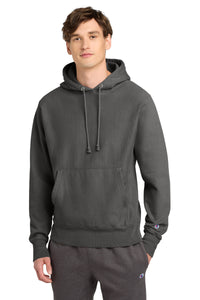 Champion® Reverse Weave® Garment-Dyed Hooded Sweatshirt. GDS101