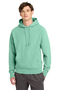 Champion® Reverse Weave® Garment-Dyed Hooded Sweatshirt. GDS101