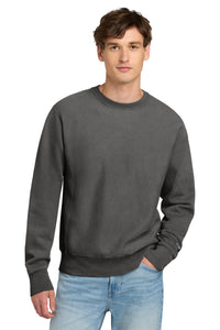 Champion® Reverse Weave® Garment-Dyed Crewneck Sweatshirt. GDS149