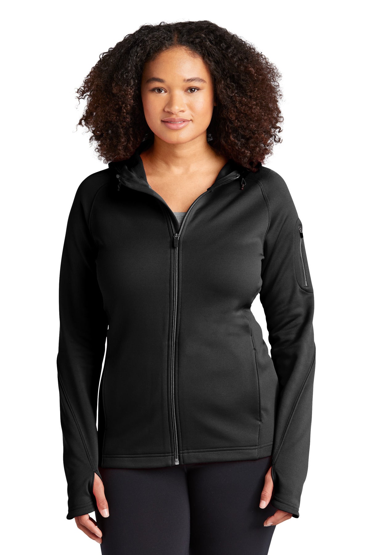 Sport-Tek® Women&#39;s Tech Fleece Full-Zip Hooded Jacket. L248