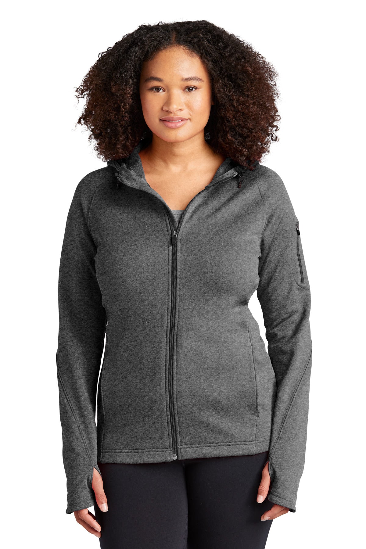 Sport-Tek® Women&#39;s Tech Fleece Full-Zip Hooded Jacket. L248