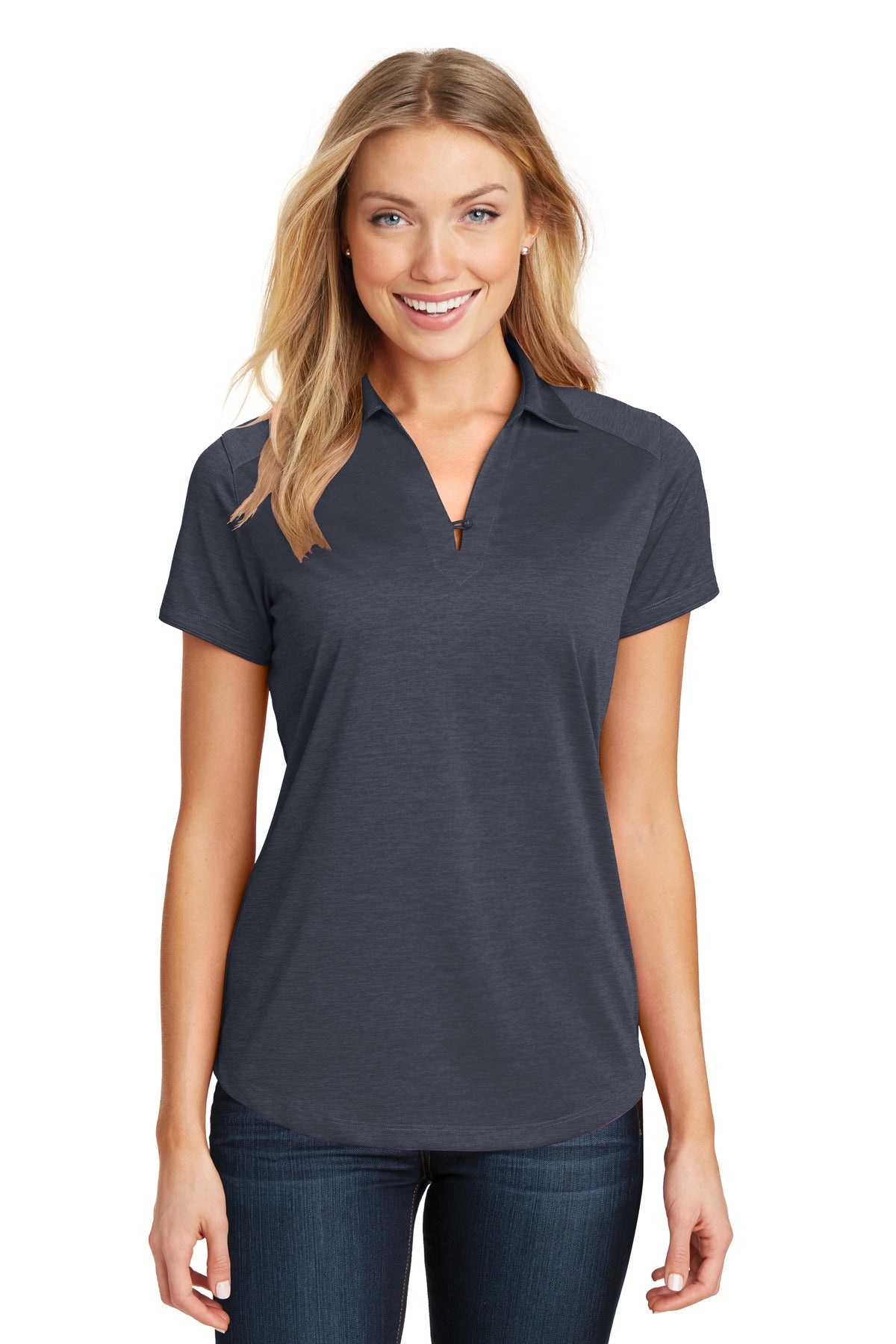 Port Authority® Women&#39;s Digi Heather Performance Polo. L574