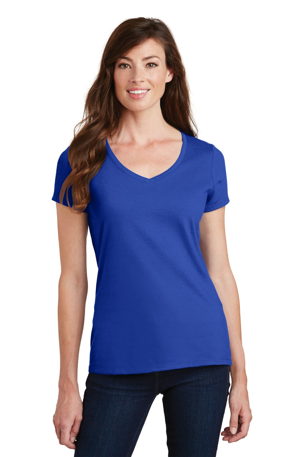 Port &amp; Company® Women&#39;s Fan Favorite V-Neck Tee. LPC450V