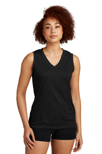Sport-Tek® Women's Sleeveless PosiCharge® Competitor® V-Neck Tee. LST352