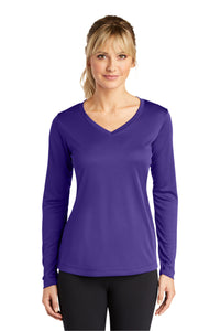 Sport-Tek® Women's Long Sleeve PosiCharge® Competitor® V-Neck Tee. LST353LS