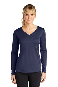 Sport-Tek® Women's Long Sleeve PosiCharge® Competitor® V-Neck Tee. LST353LS