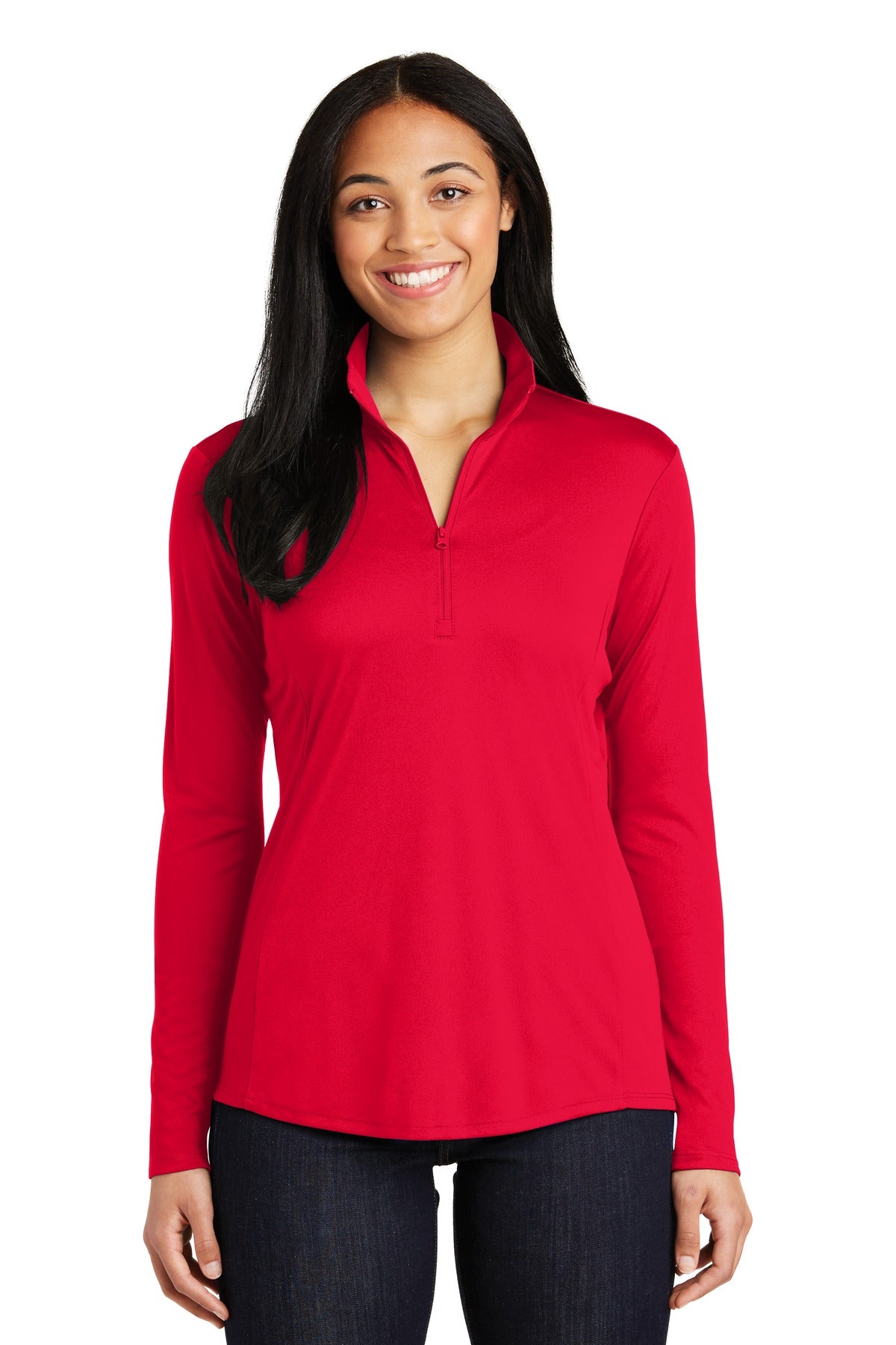 Sport-Tek® Women&#39;s PosiCharge® Competitor® 1/4-Zip Pullover. LST357