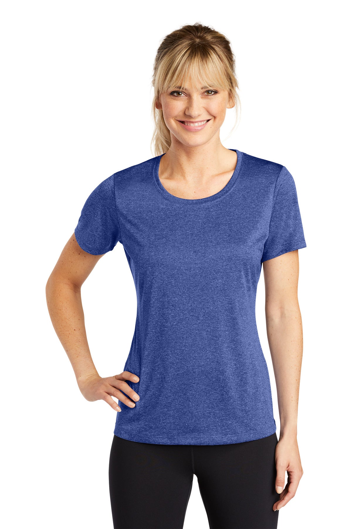 Sport-Tek® Women&#39;s Heather Contender® Scoop Neck Tee. LST360