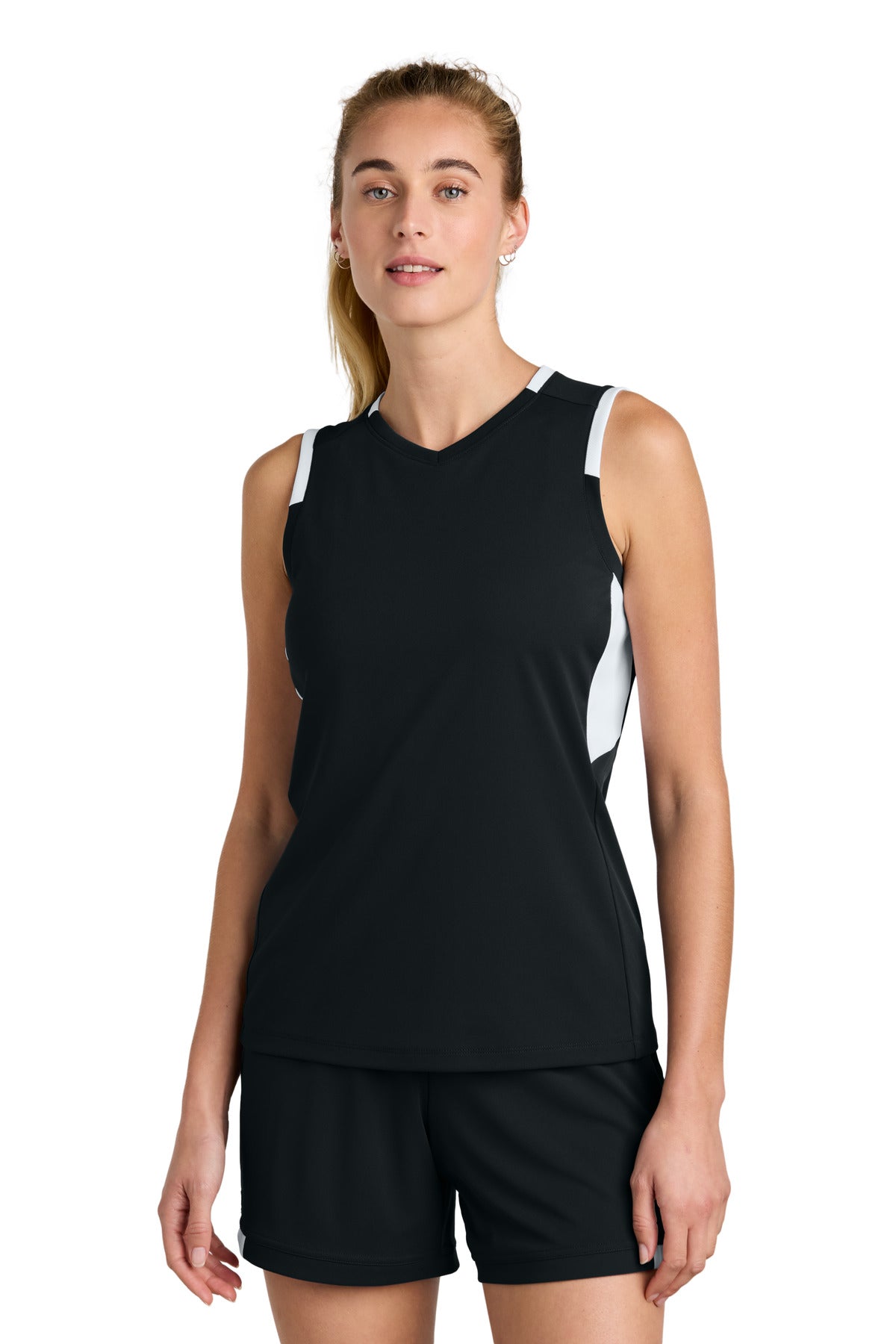 Sport-Tek® Women&#39;s Club Sleeveless V-Neck LST441