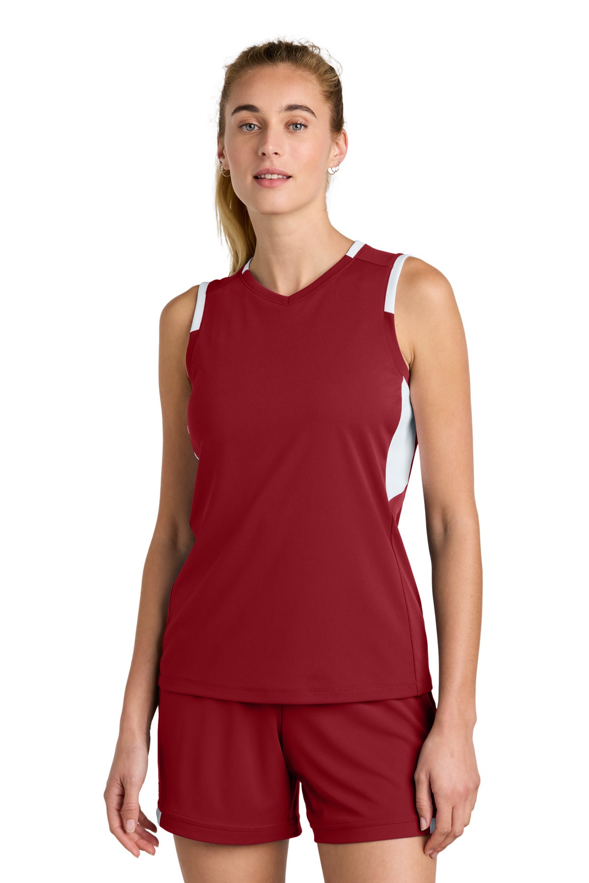 Sport-Tek® Women&#39;s Club Sleeveless V-Neck LST441