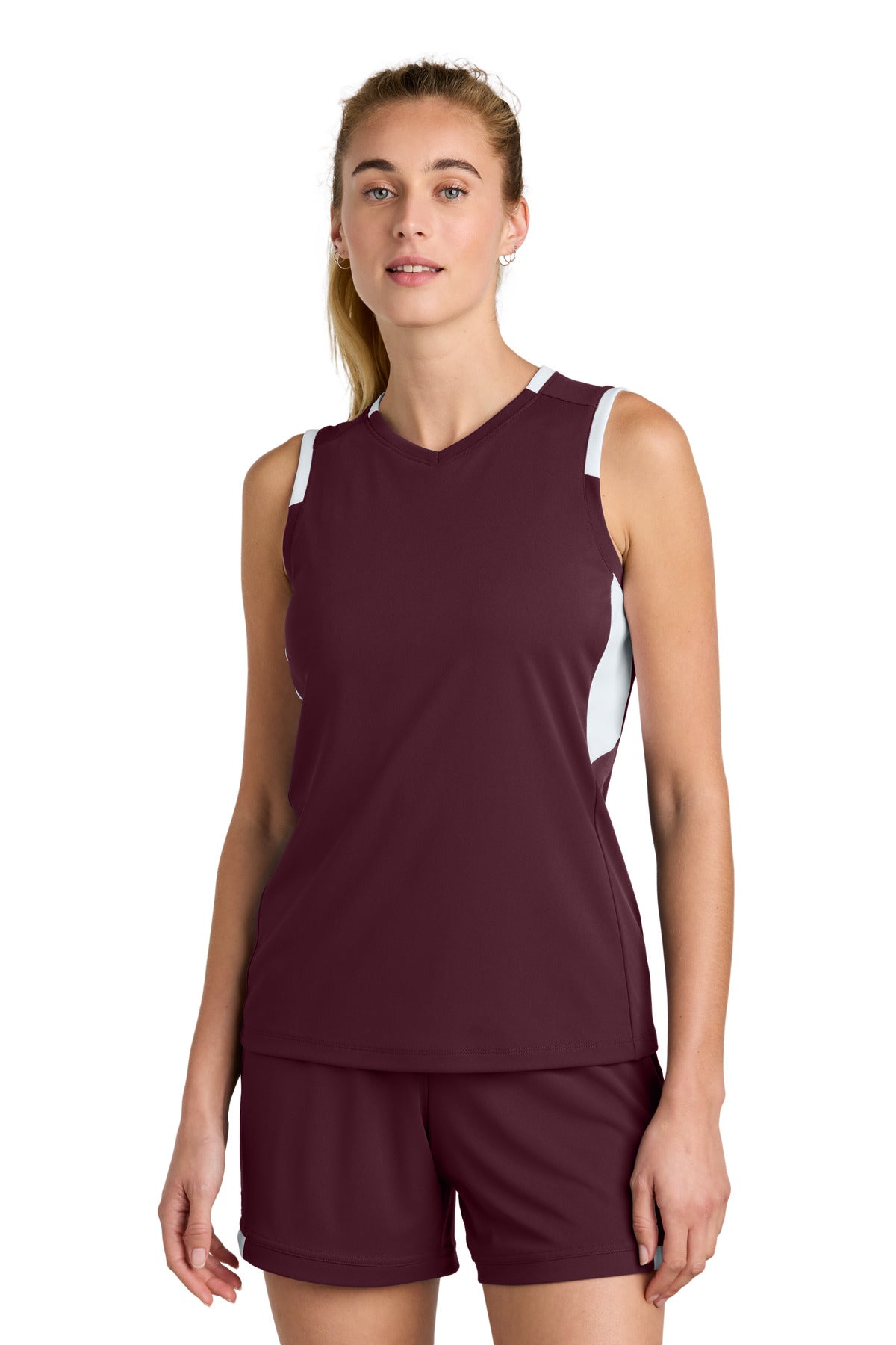 Sport-Tek® Women&#39;s Club Sleeveless V-Neck LST441