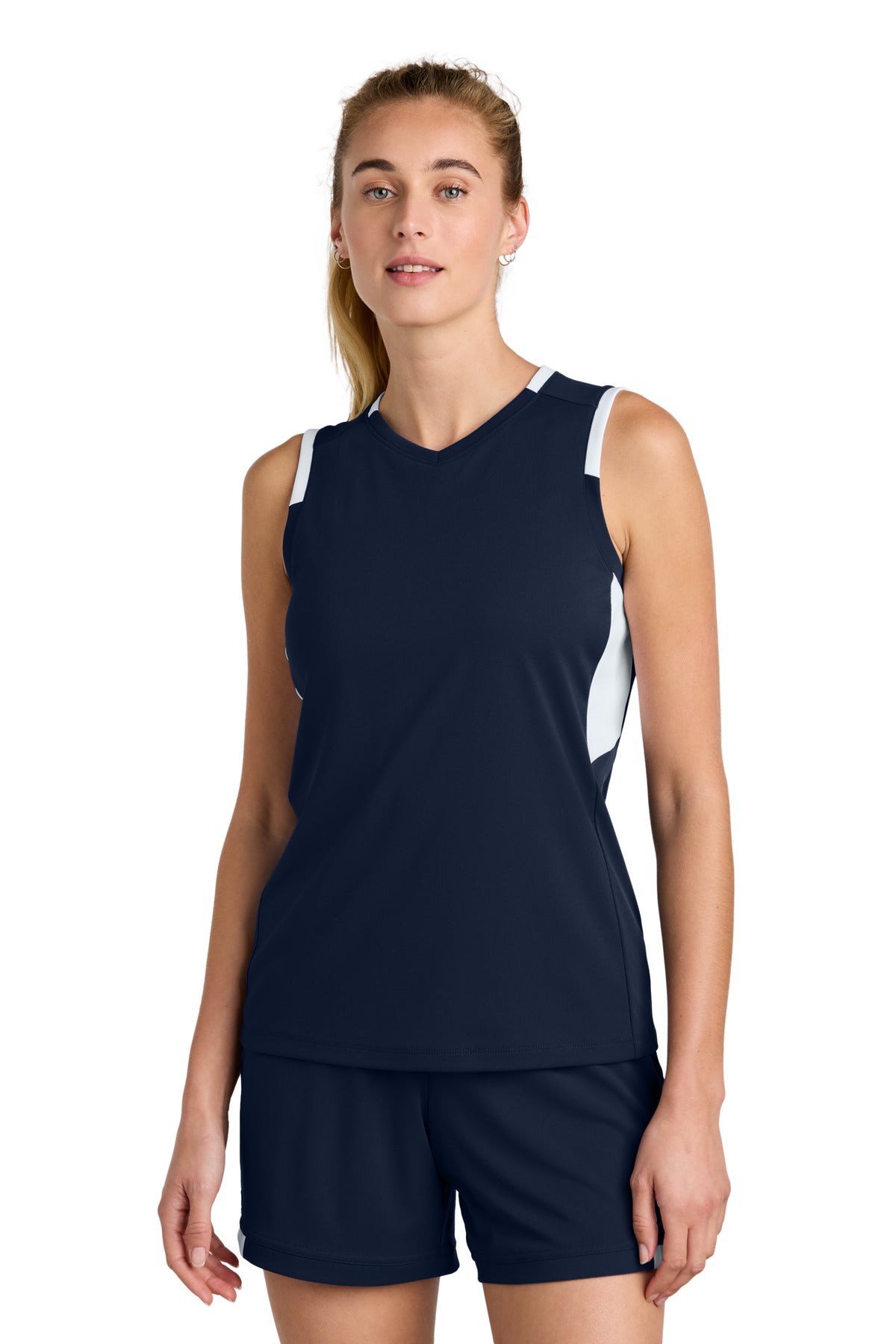 Sport-Tek® Women&#39;s Club Sleeveless V-Neck LST441