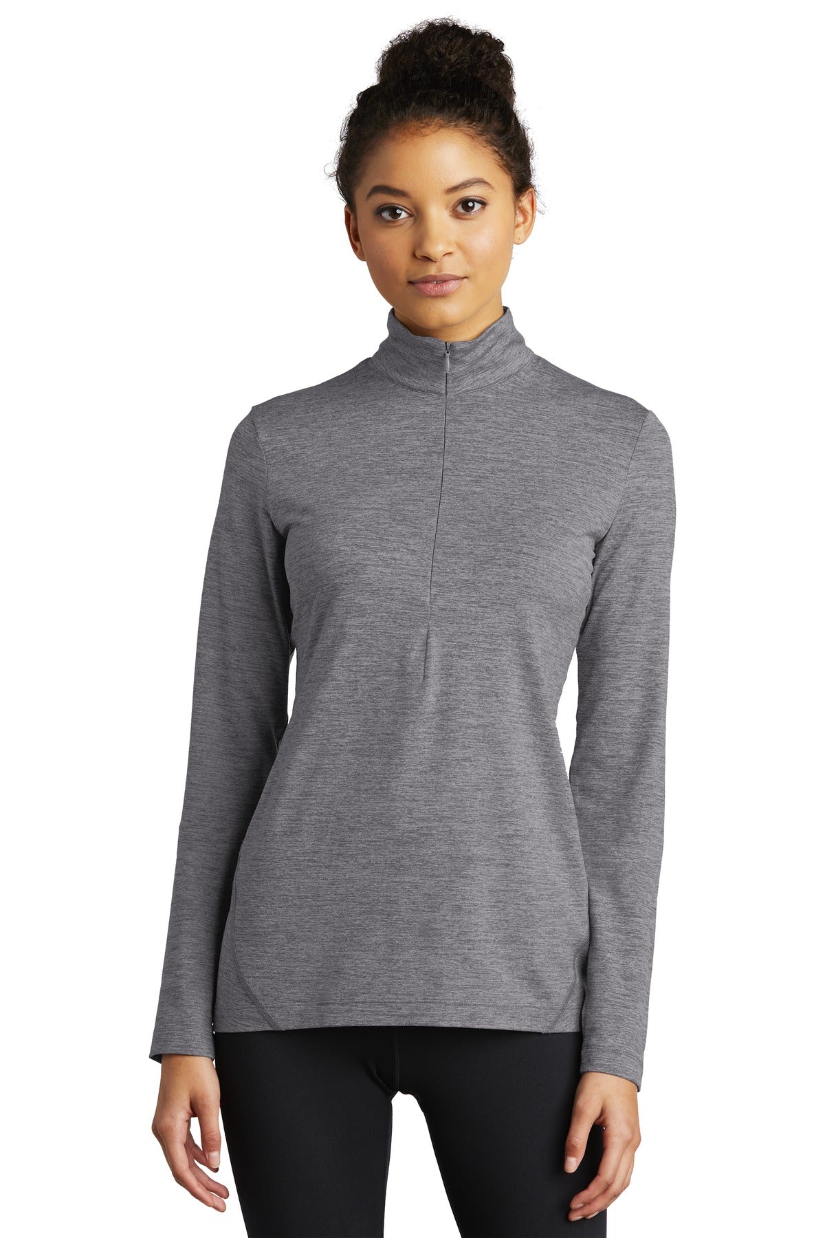 Sport-Tek® Women&#39;s Exchange 1.5 Long Sleeve 1/2-Zip LST711