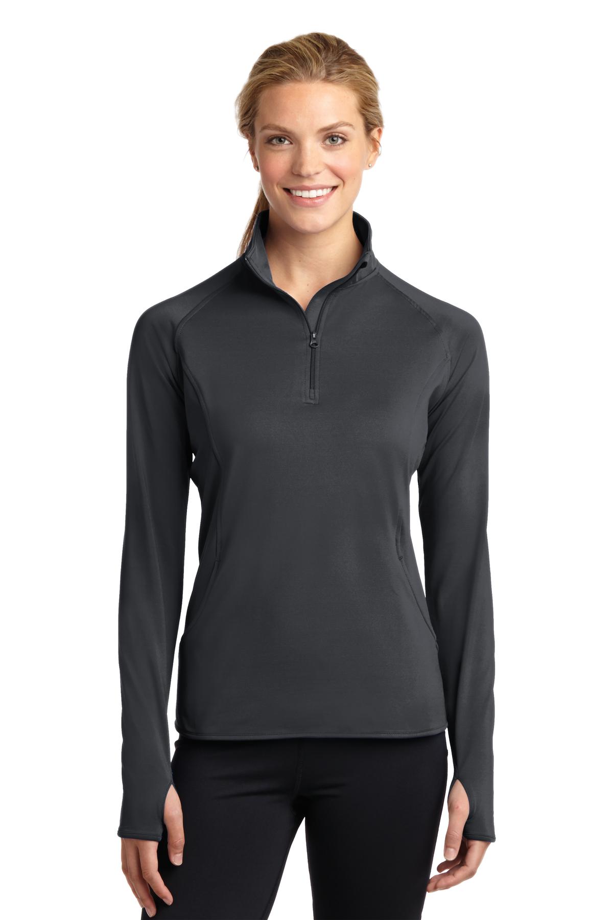Sport-Tek® Women&#39;s Sport-Wick® Stretch 1/4-Zip Pullover. LST850