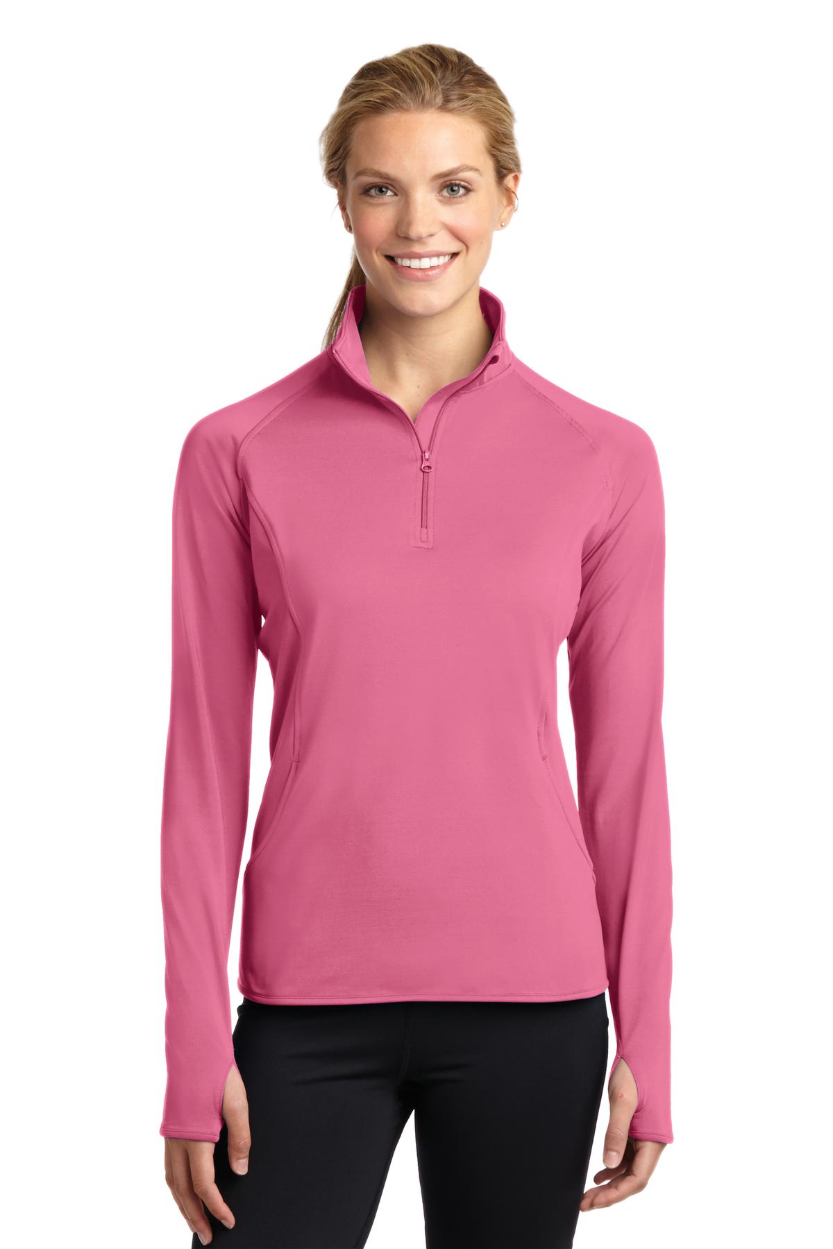 Sport-Tek® Women&#39;s Sport-Wick® Stretch 1/4-Zip Pullover. LST850