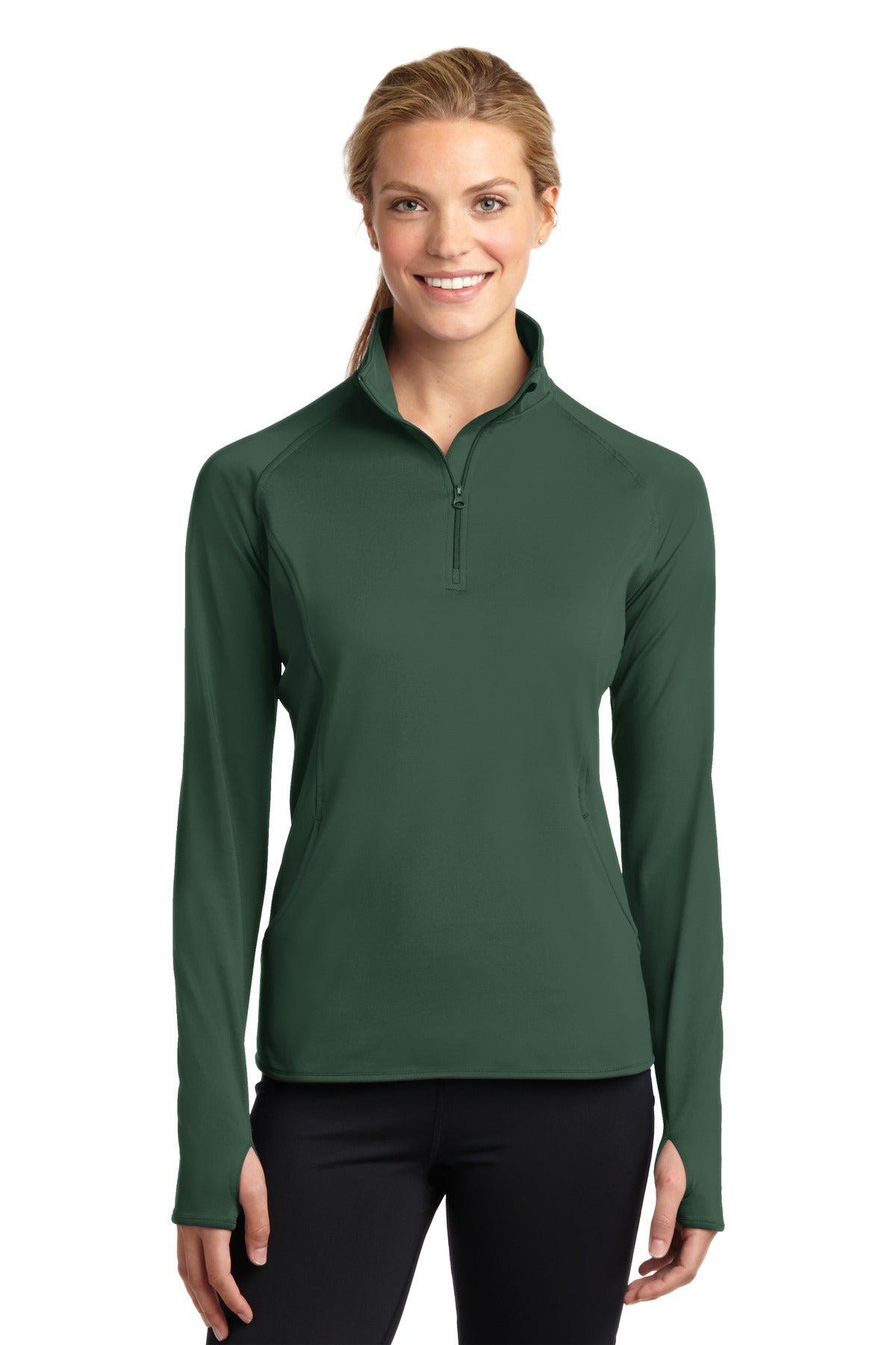 Sport-Tek® Women&#39;s Sport-Wick® Stretch 1/4-Zip Pullover. LST850