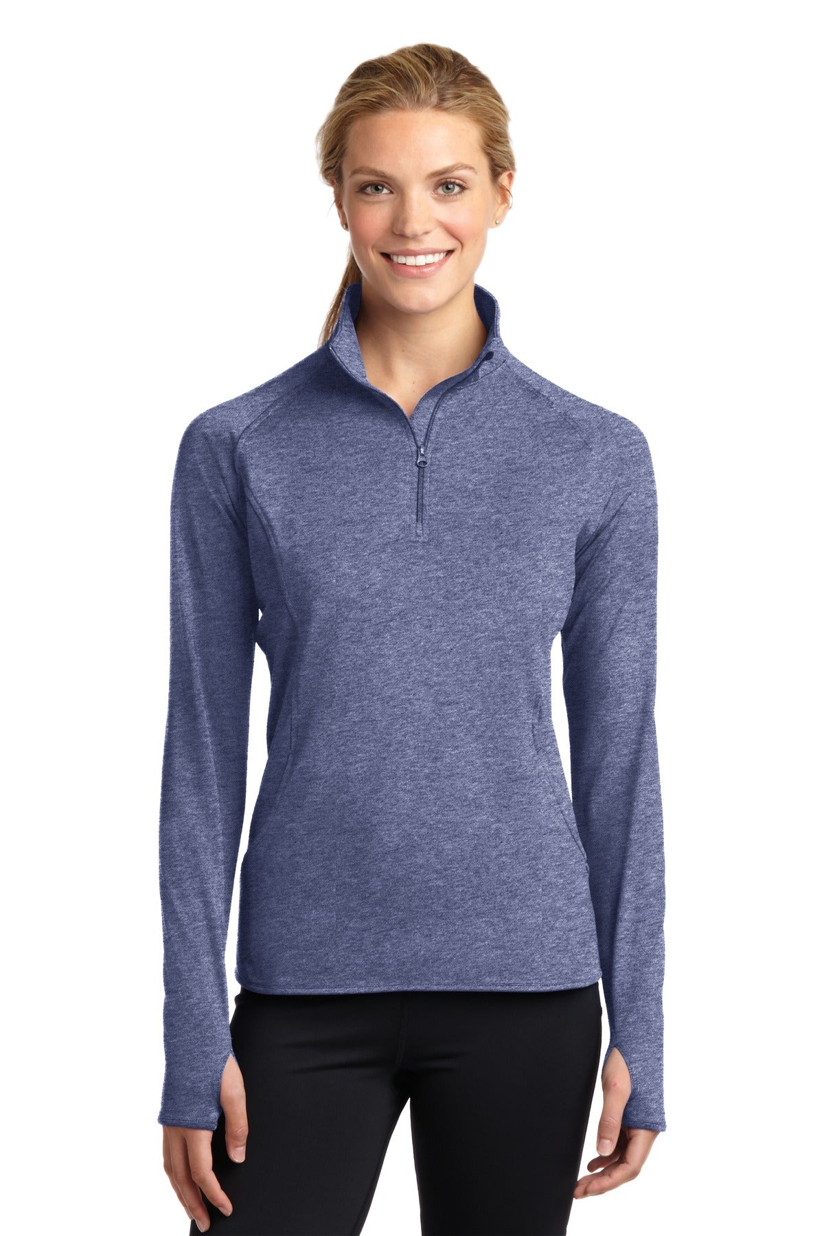 Sport-Tek® Women&#39;s Sport-Wick® Stretch 1/4-Zip Pullover. LST850